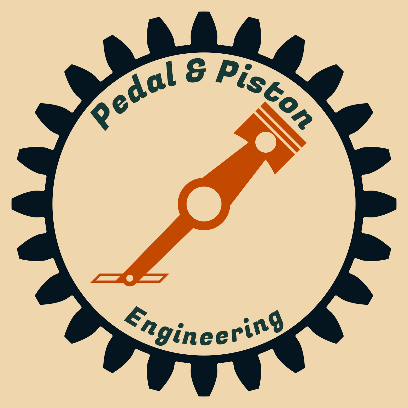 Pedal and Piston logo